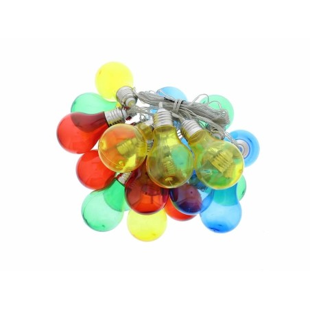 ghirlanda luminoasa decorativa 20 led-uri multicolore cu jocuri de lumini cablu transparent, well