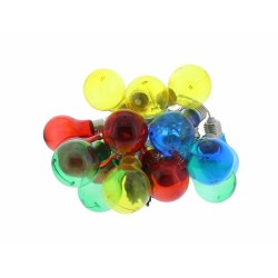 ghirlanda luminoasa decorativa 20 led-uri multicolore cu jocuri de lumini cablu transparent, well
