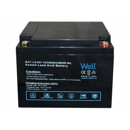 acumulator plumb acid well 12v 26ah, terminal l1 (m5)