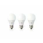 bec led smart wifi nedis, e27, 9w, 806lm, 2700k-6500k, set 3 bucati bec led smart wifi nedis, e27, 9w, 806lm, 2700k-6500k, set 3 bucati
