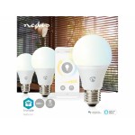 bec led smart wifi nedis, e27, 9w, 806lm, 2700k-6500k, set 3 bucati bec led smart wifi nedis, e27, 9w, 806lm, 2700k-6500k, set 3 bucati