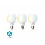 bec led smart wifi nedis, e27, 9w, 806lm, 2700k-6500k, set 3 bucati bec led smart wifi nedis, e27, 9w, 806lm, 2700k-6500k, set 3 bucati