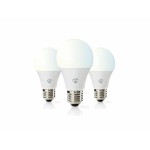 bec led smart wifi nedis, e27, 9w, 806lm, 2700k-6500k, set 3 bucati bec led smart wifi nedis, e27, 9w, 806lm, 2700k-6500k, set 3 bucati