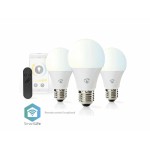bec led smart wifi nedis, e27, 9w, 806lm, 2700k-6500k, set 3 bucati bec led smart wifi nedis, e27, 9w, 806lm, 2700k-6500k, set 3 bucati