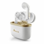 casti bluetooth in-ear ngs artica trophy, noise cancelling, redare pana la 5 ore, alb