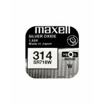 baterie ceas maxell sr716w v314 1.55v, oxid de argint, 10buc/cutie