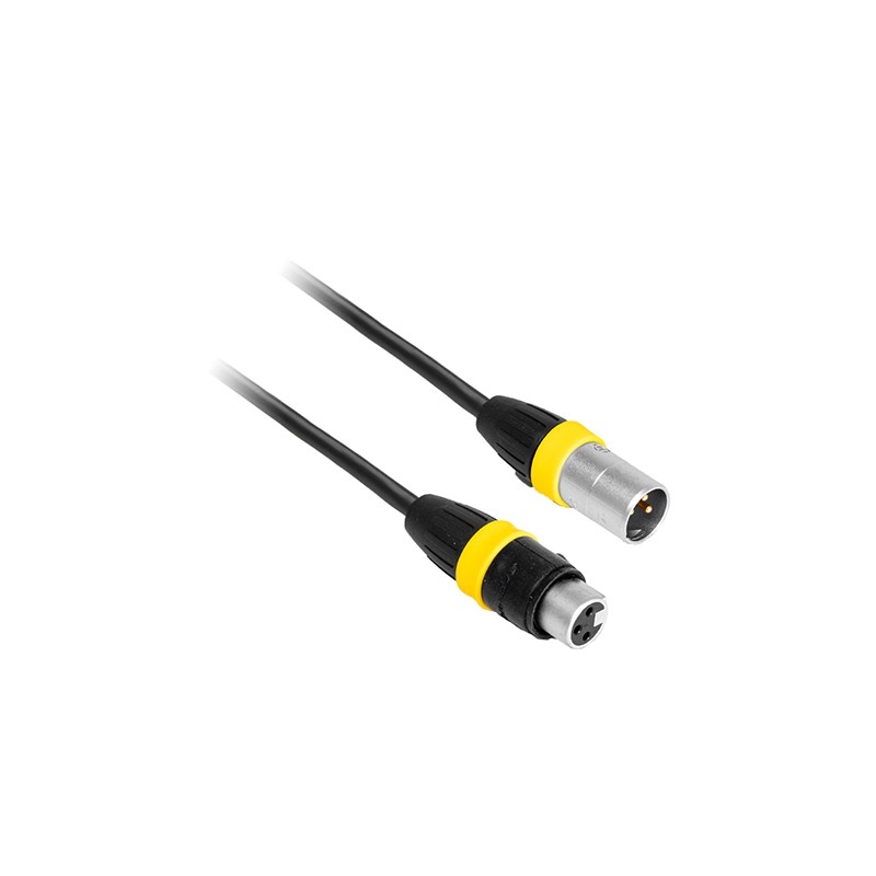 cablu profesional dmx  ip65 xlr tata - xlr mama 5m