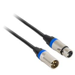 cablu profesional xlr tata - xlr mama 0.6m