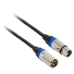 cablu profesional xlr tata - xlr mama 0.6m