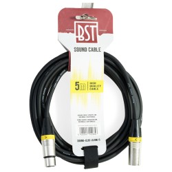 cablu profesional xlr tata - xlr mama 5m