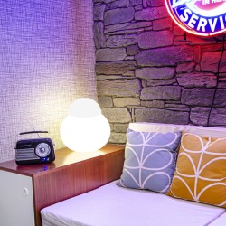 radio fm portabil nostalgia 15w cu functie bluetooth/aux - negru