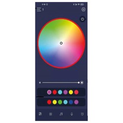 tub led rgb 110cm cu bluetooth si telecomanda