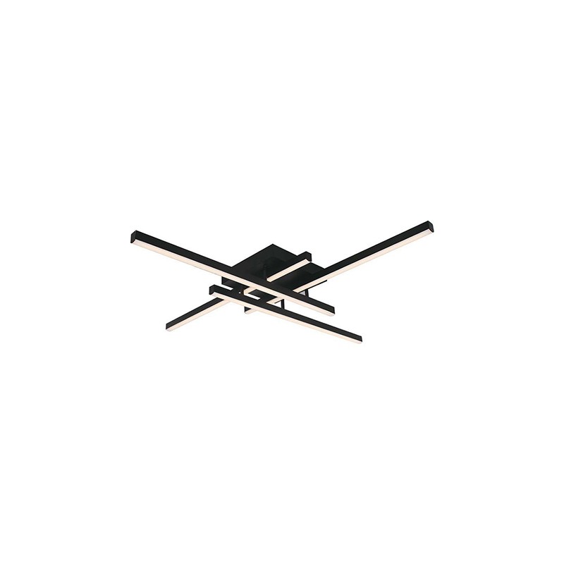 candelabru led dimabil 38w 3000k 85x85x10.5cm - negru candelabru led dimabil 38w 3000k 85x85x10.5cm - negru