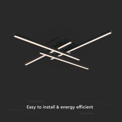 candelabru led dimabil 38w 3000k 85x85x10.5cm - negru
