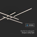candelabru led dimabil 38w 3000k 85x85x10.5cm - negru candelabru led dimabil 38w 3000k 85x85x10.5cm - negru