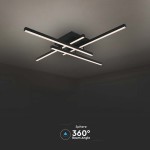candelabru led dimabil 38w 3000k 85x85x10.5cm - negru candelabru led dimabil 38w 3000k 85x85x10.5cm - negru
