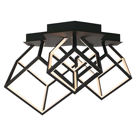 candelabru led 46w 3000k 64.5x55x42cm - negru
