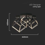 candelabru led 46w 3000k 64.5x55x42cm - negru candelabru led 46w 3000k 64.5x55x42cm - negru
