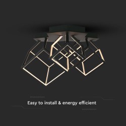 candelabru led 46w 3000k 64.5x55x42cm - negru