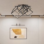 candelabru led 46w 3000k 64.5x55x42cm - negru candelabru led 46w 3000k 64.5x55x42cm - negru