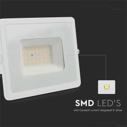 reflector led smd 30w 6400k ip65 - alb