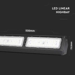 corp iluminat led iluminat industrial 100w 120lm/w 6500k - negru