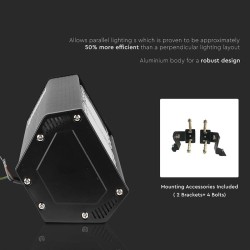 corp iluminat led iluminat industrial 100w 120lm/w 6500k - negru
