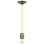 pendul tavan portelan soclu e27 - verde pendul tavan portelan soclu e27 - verde