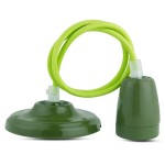 pendul tavan portelan soclu e27 - verde pendul tavan portelan soclu e27 - verde