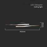 candelabru led 12w 3000k 94.5x6cm - negru candelabru led 12w 3000k 94.5x6cm - negru