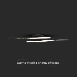 candelabru led 12w 3000k 94.5x6cm - negru