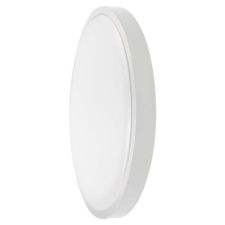 plafoniera led 30w ip44 6500k alb rece - alb