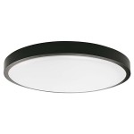 plafoniera led 24w ip44 6500k alb rece - negru