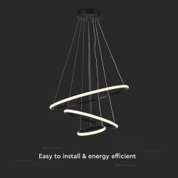 candelabru led 32w 3000k 60x40x100cm - negru