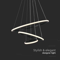 candelabru led 32w 3000k 60x40x100cm - negru