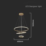candelabru led 32w 3000k 60x40x100cm - auriu candelabru led 32w 3000k 60x40x100cm - auriu