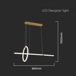 candelabru led 16w 3000k 86x100cm - auriu candelabru led 16w 3000k 86x100cm - auriu