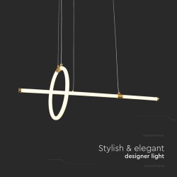 candelabru led 16w 3000k 86x100cm - auriu