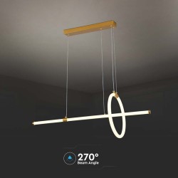 candelabru led 16w 3000k 86x100cm - auriu