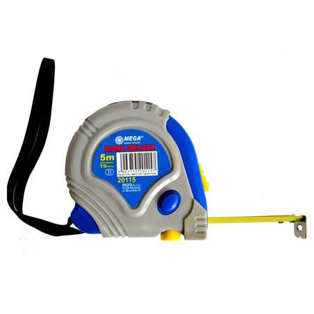 ruleta cauciucata cu 3 blocaje 5mx19mm