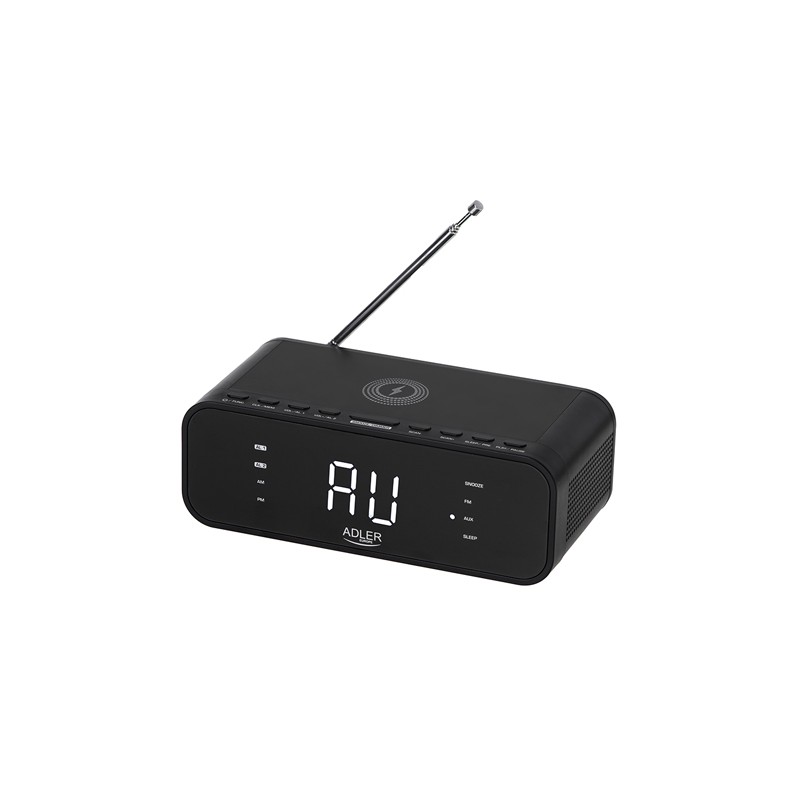radio cu ceas incarcare wireless ad 1192 negru adler