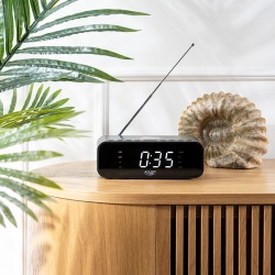 radio cu ceas incarcare wireless ad 1192 negru adler