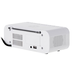 radio cu ceas incarcare wireless ad 1192 alb adler