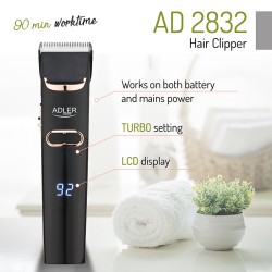 aparat de tuns cu lama ceramica ad 2832 adler