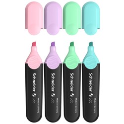 set 4 evidentiatoare pastel schneider