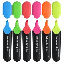 set 6 evidentiatoare neon schneider