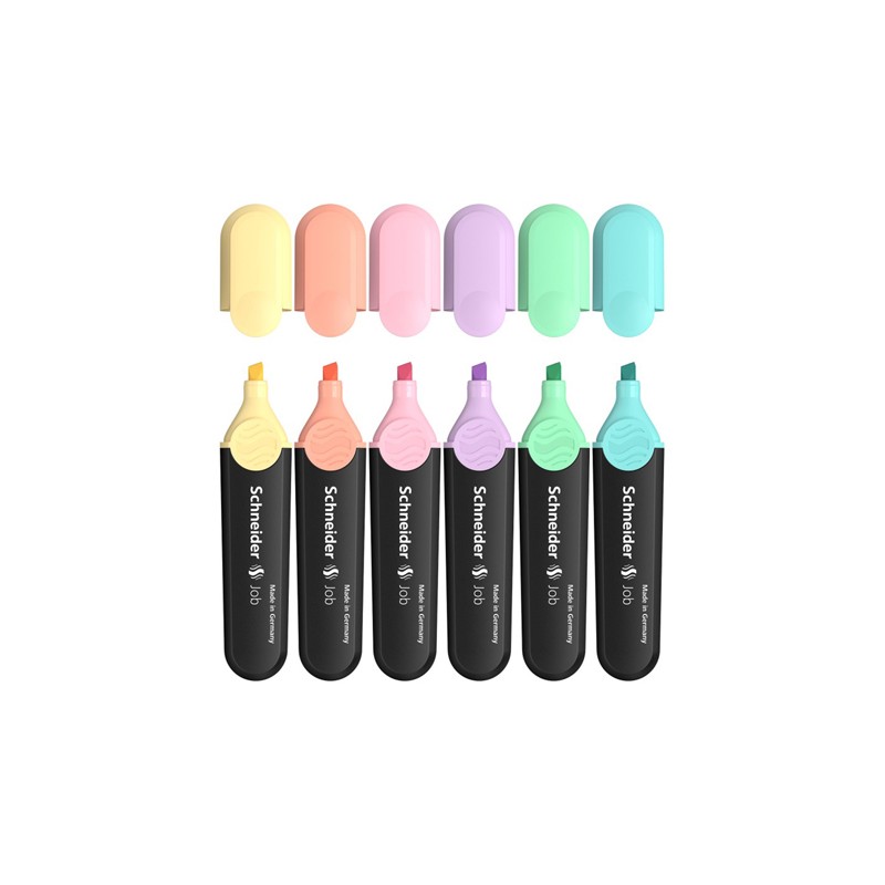 set 6 evidentiatoare pastel schneider set 6 evidentiatoare pastel schneider