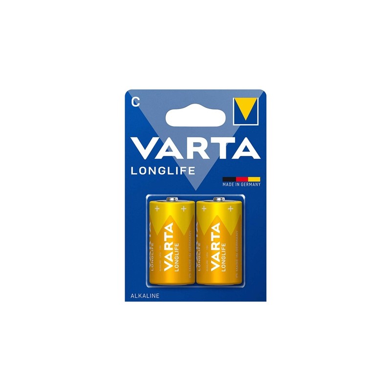 baterie alcalina lr14 blister 2 buc varta longlife