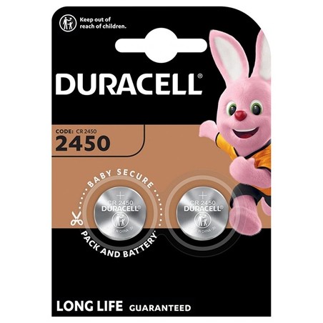 2 baterii cr2450 blister duracell
