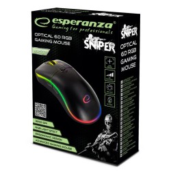 mouse optic usb gaming rgb sniper esperanza